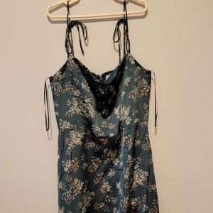 Satin Green Midi Dress size small